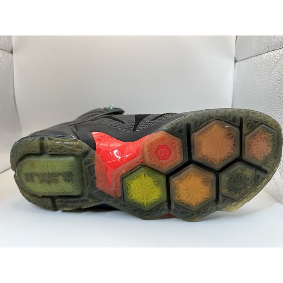 Nike LeBron 12 684593-068 Data Vintage Black Basketball Sneakers Men's Sz 10 US - Picture 11 of 15